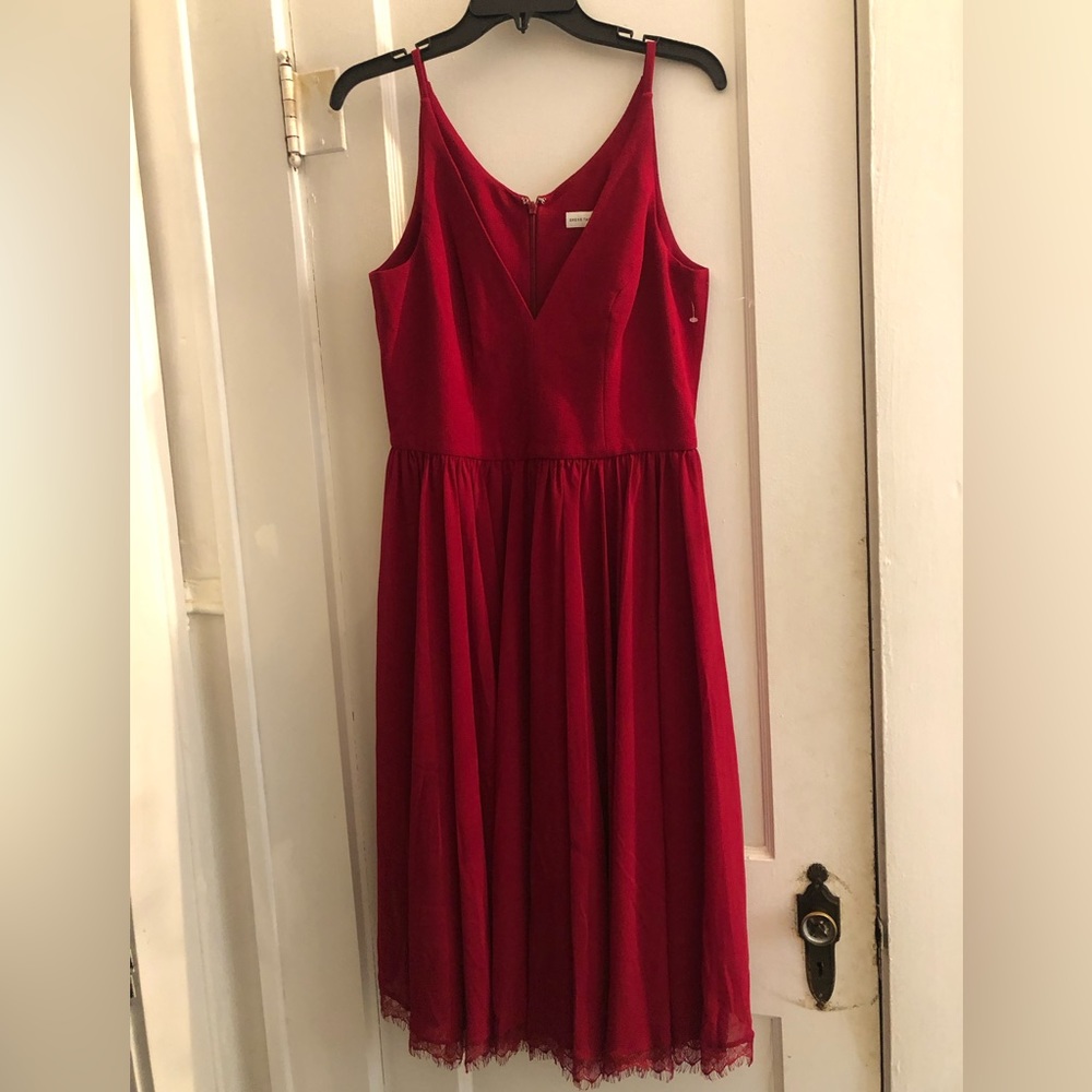 Dress the Population Red Sleeveless Dress NWT
